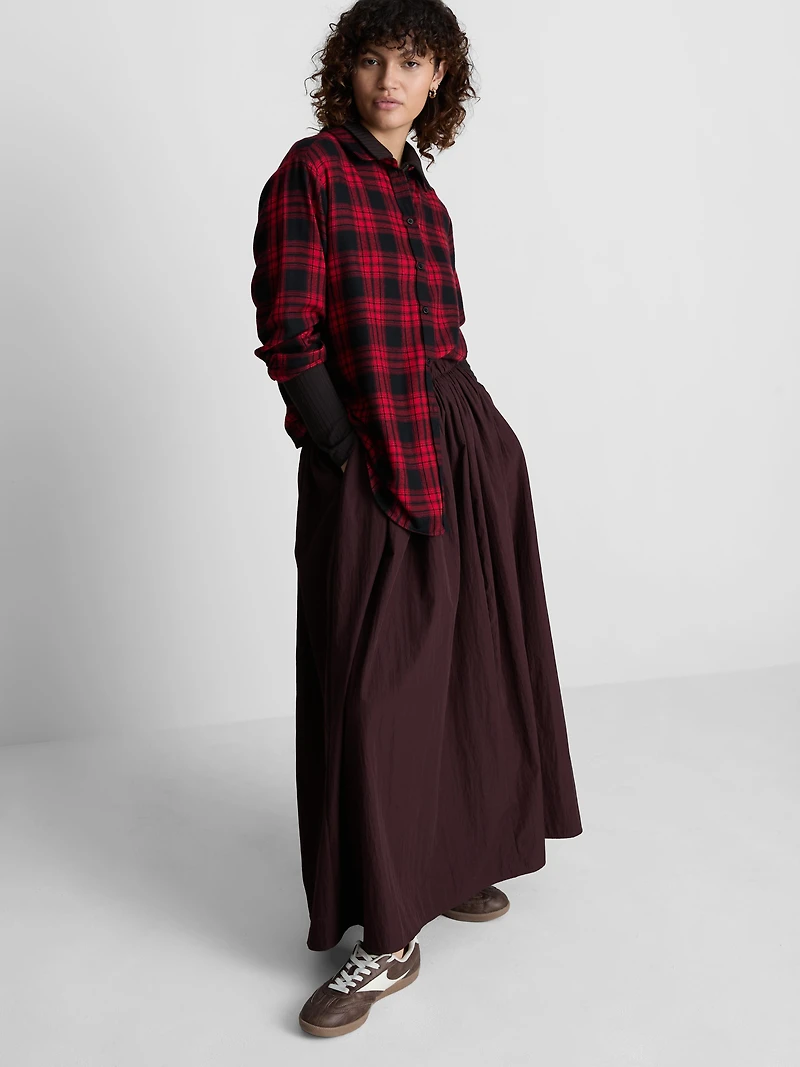 Women's Red Classic Check Shirt