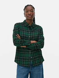 Women's Green Classic Check Shirt