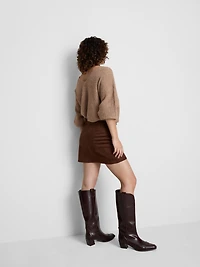 Split Hem Mini Skirt