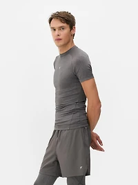 Men's Gray Short-Sleeve Performance T-Shirt