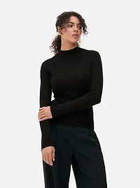 Ribbed Turtleneck Sweater