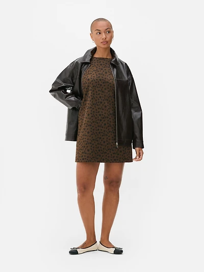 Mini Animal Shift Dress