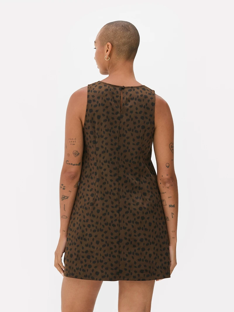 Mini Animal Shift Dress
