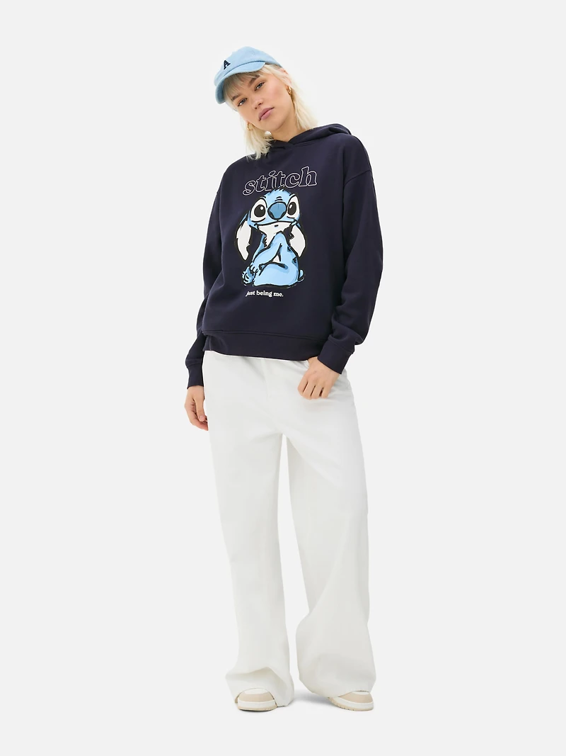 Disney’s Stitch Graphic Slogan Hoodie