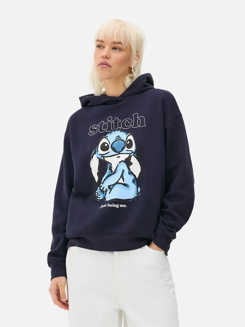 Disney’s Stitch Graphic Slogan Hoodie