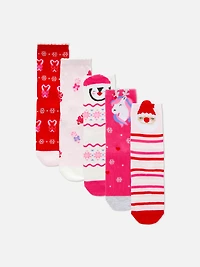 5-Pack Christmas Ankle Socks