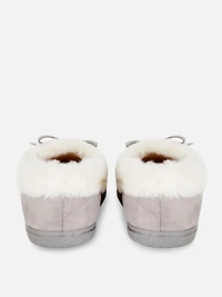 Faux Fur Apron Moccasin