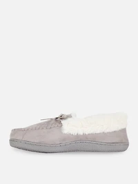 Faux Fur Apron Moccasin