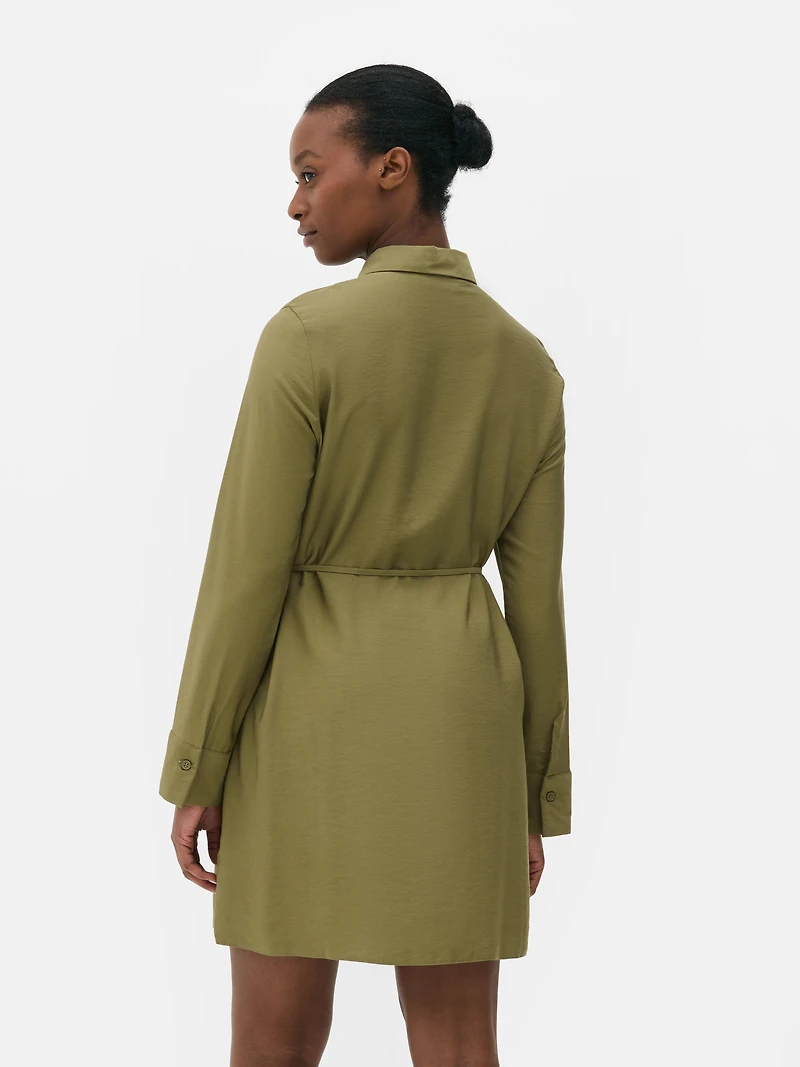 Mini Utility Shirt Dress