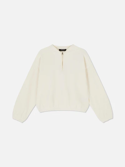 7-15yrs | Half-Zip Fleece Sweatshirt