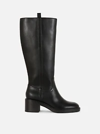 Rita Ora Faux Leather Knee High Boots