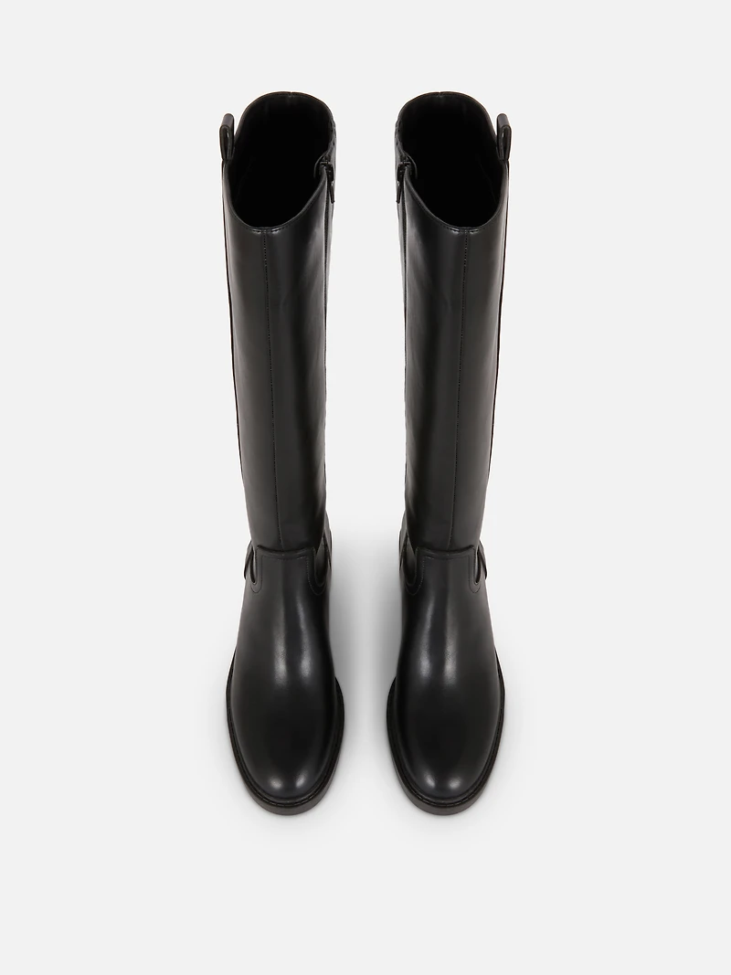 Rita Ora Faux Leather Knee High Boots