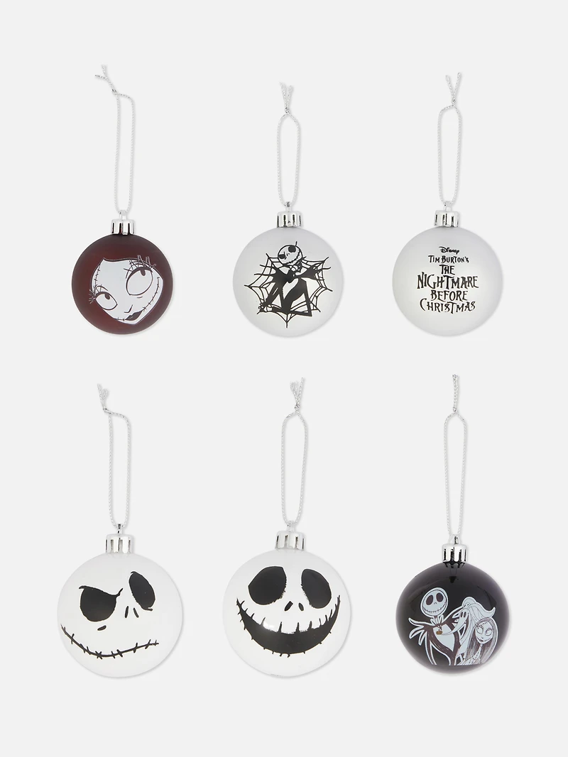 6pk The Nightmare Before Christmas Ornaments