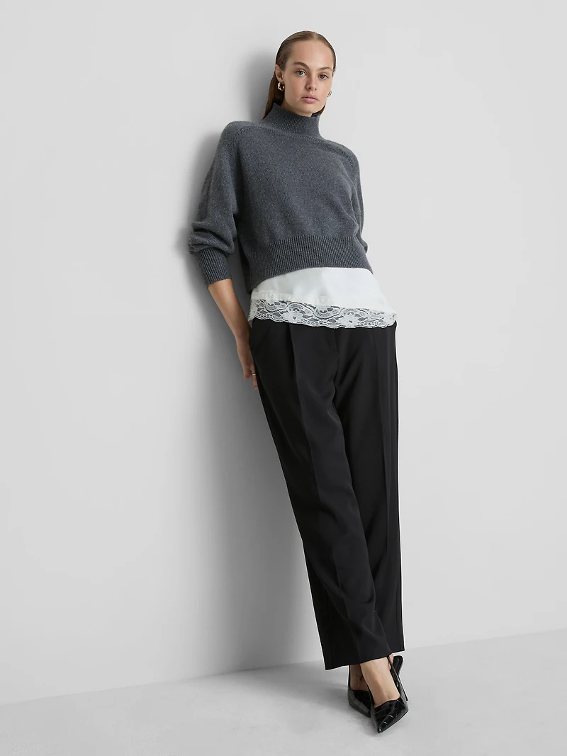 Knitted High Neck Sweater