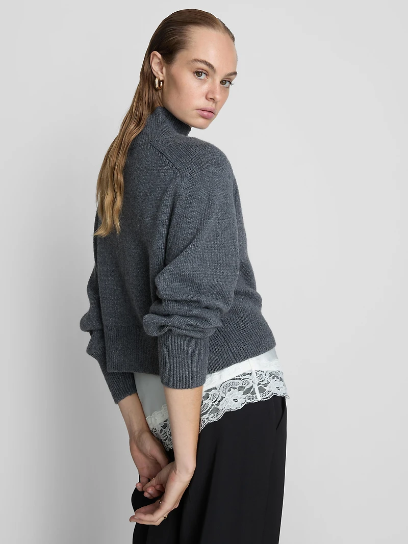 Knitted High Neck Sweater