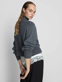 Knitted High Neck Sweater