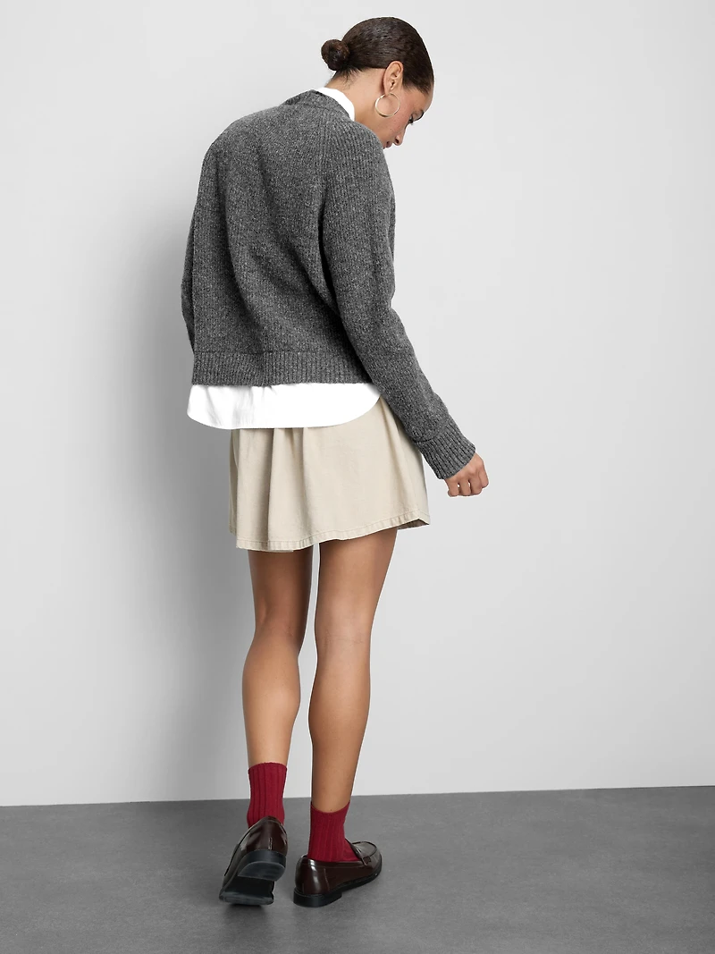 2 in 1 V-Neck Knitted Sweater