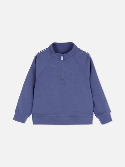 1.5-8yrs | Half-Zip Funnel Neck Sweatshirt