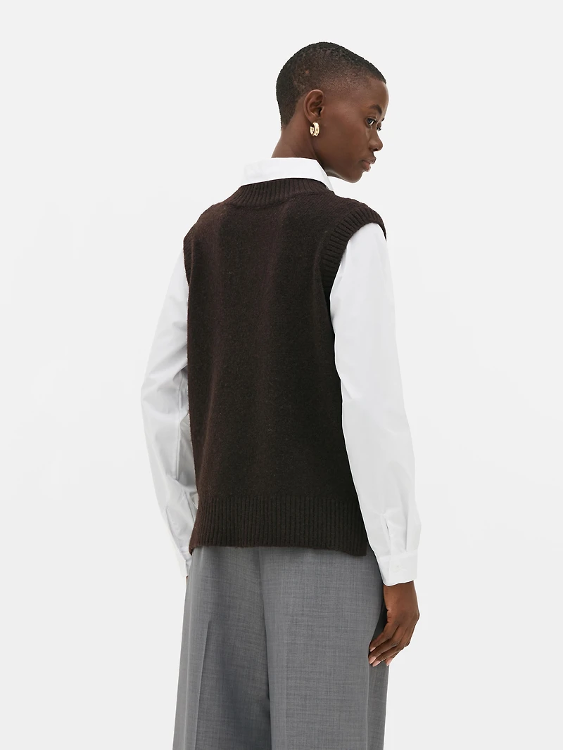 Cable Knit 2 in 1 Vest