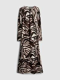 Zebra Maxi Column Dress