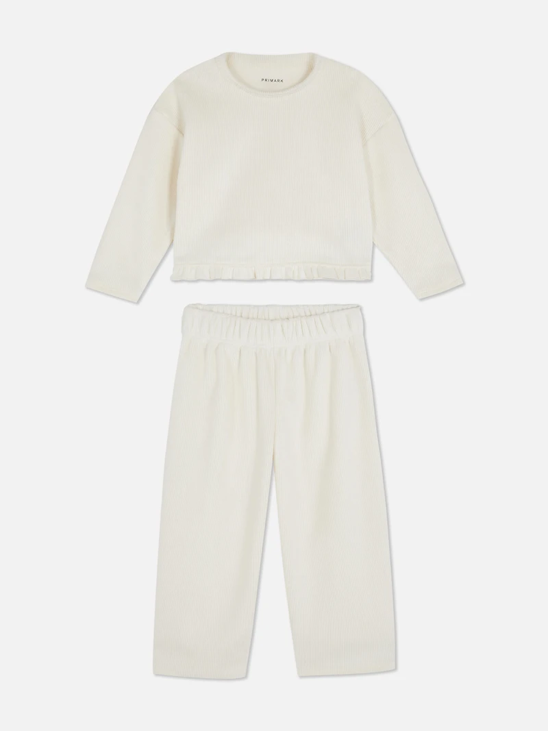 1.5-8yrs | Corduroy Sweatshirt and Pants Set