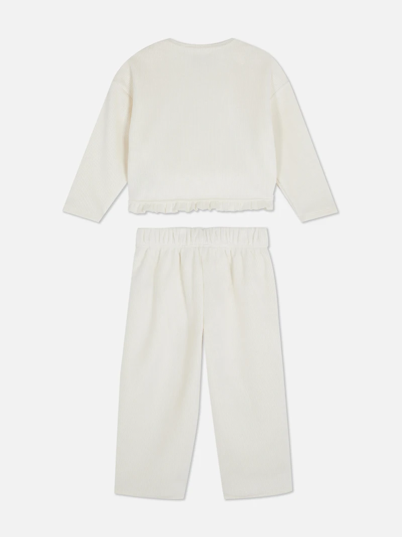 1.5-8yrs | Corduroy Sweatshirt and Pants Set