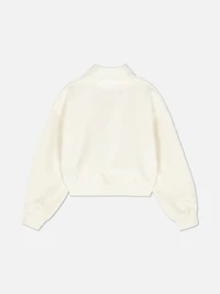 7-15yrs | Ribbed Funnel Neck Sweatshirt