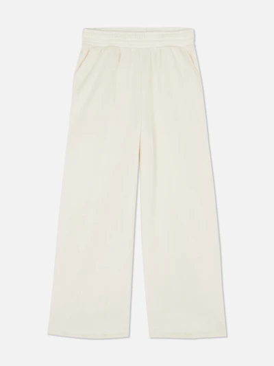 7-15yrs | Ribbed Wide Leg Cozy Sweatpants