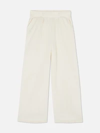 7-15yrs | Ribbed Wide Leg Cozy Sweatpants