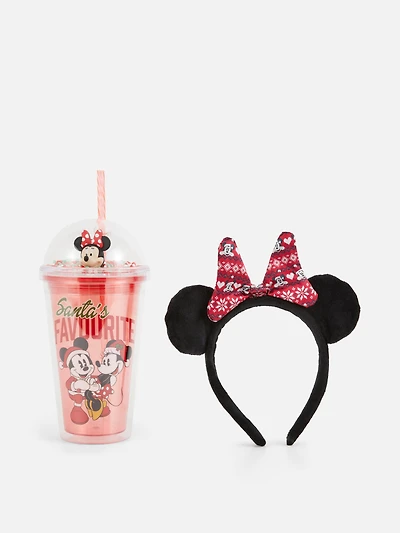 Disney's Minnie Mouse Tumbler And Headband Gift Set