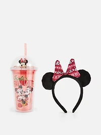 Disney's Minnie Mouse Tumbler And Headband Gift Set