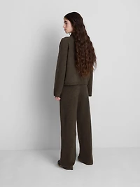 Knitted Wide Leg Pants