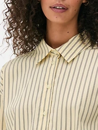 The Edit Striped Poplin Shirt