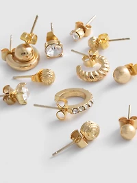 12pk Stud And Hoop Earrings