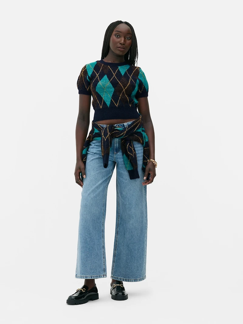 Rita Ora Diamond Argyle Sweater