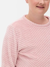 Breast Cancer Awareness Plush Pajama Set