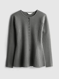 The Edit Peplum Cardigan