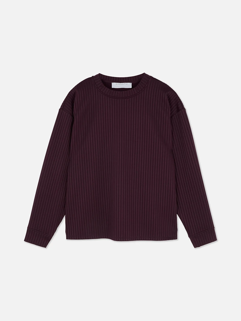 The Edit Ribbed Sweatshirt