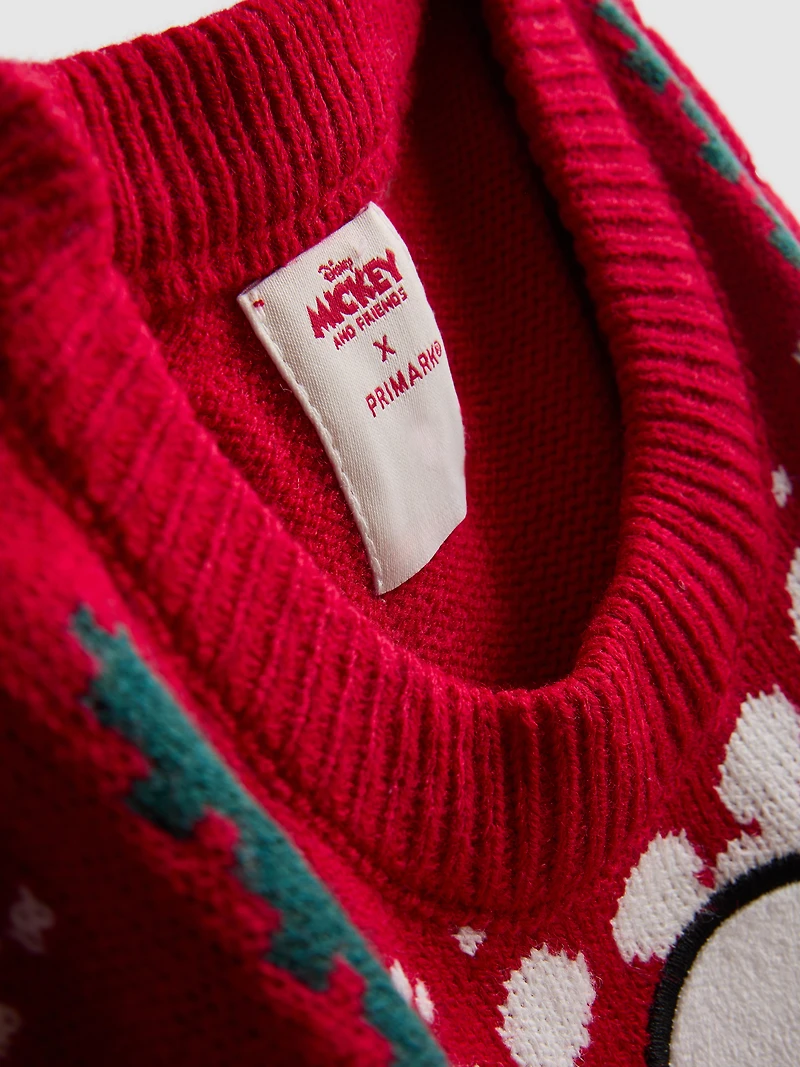 Men's Disney's Mickey Mouse Fair Isle Family Christmas Sweater