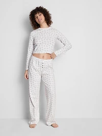 Cotton Teddy Print Pajama Set