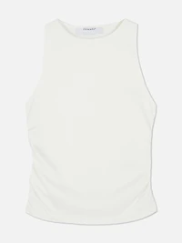 Sleeveless Ruched Side Top