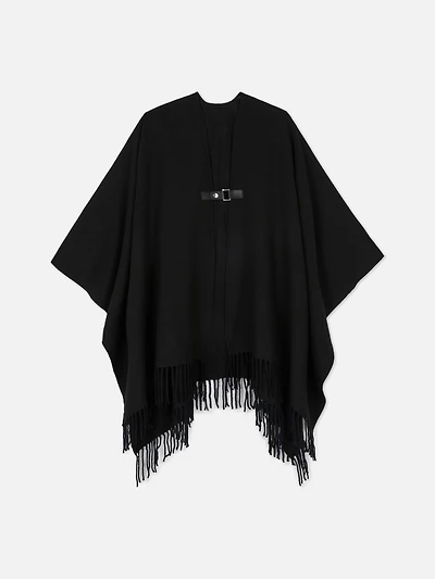 Solid Buckle Cape