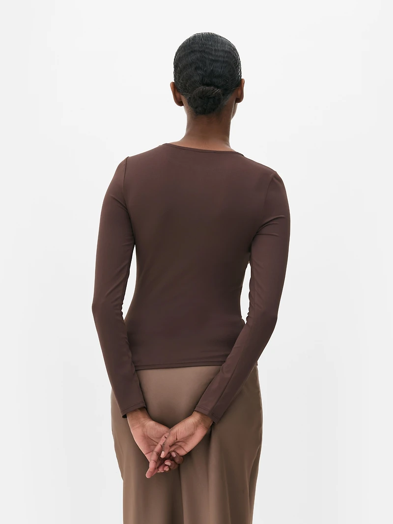 Keyhole Long Sleeve Top