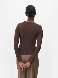 Keyhole Long Sleeve Top