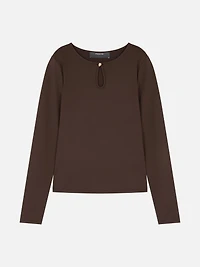 Keyhole Long Sleeve Top