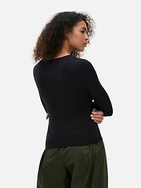 Keyhole Long Sleeve Top