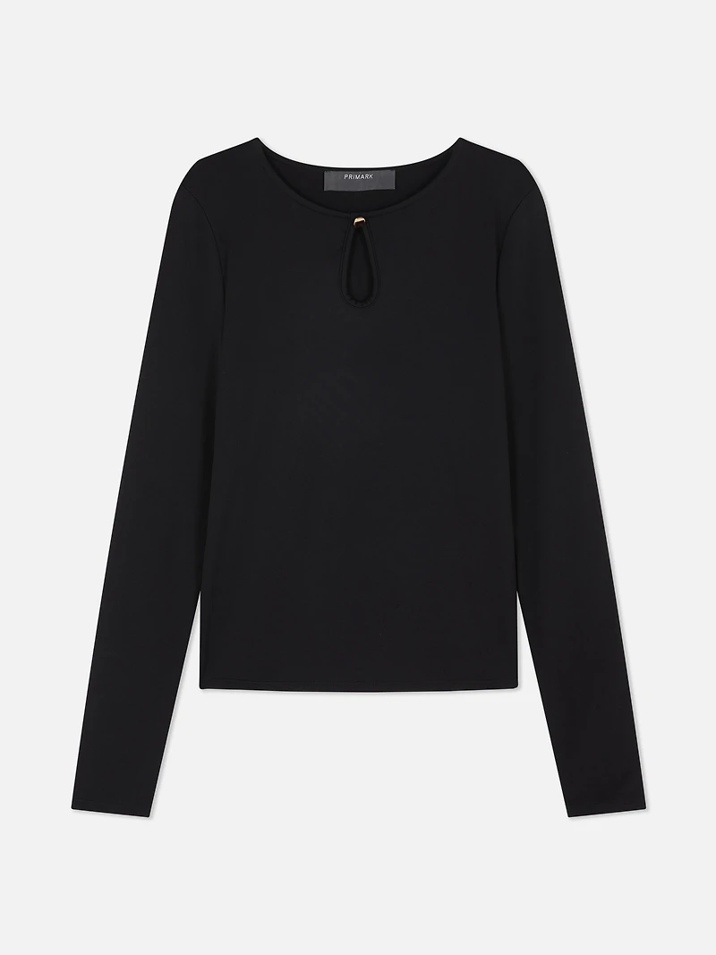 Keyhole Long Sleeve Top