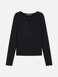 Keyhole Long Sleeve Top