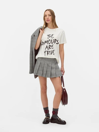 Rita Ora Oversized Slogan Tee