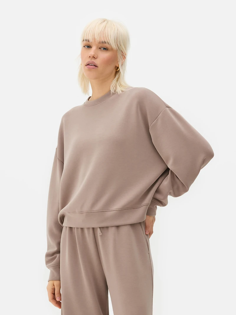 Relaxed Cupro Sweatshirt